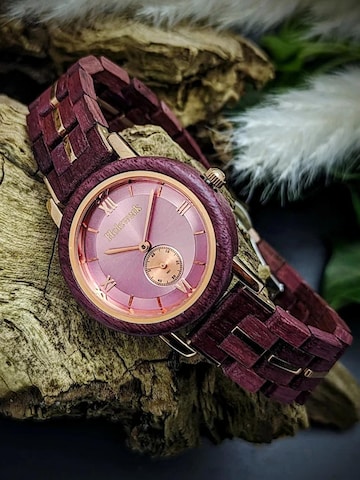 Holzwerk - Reloj analógico 'BRILLON' en oro