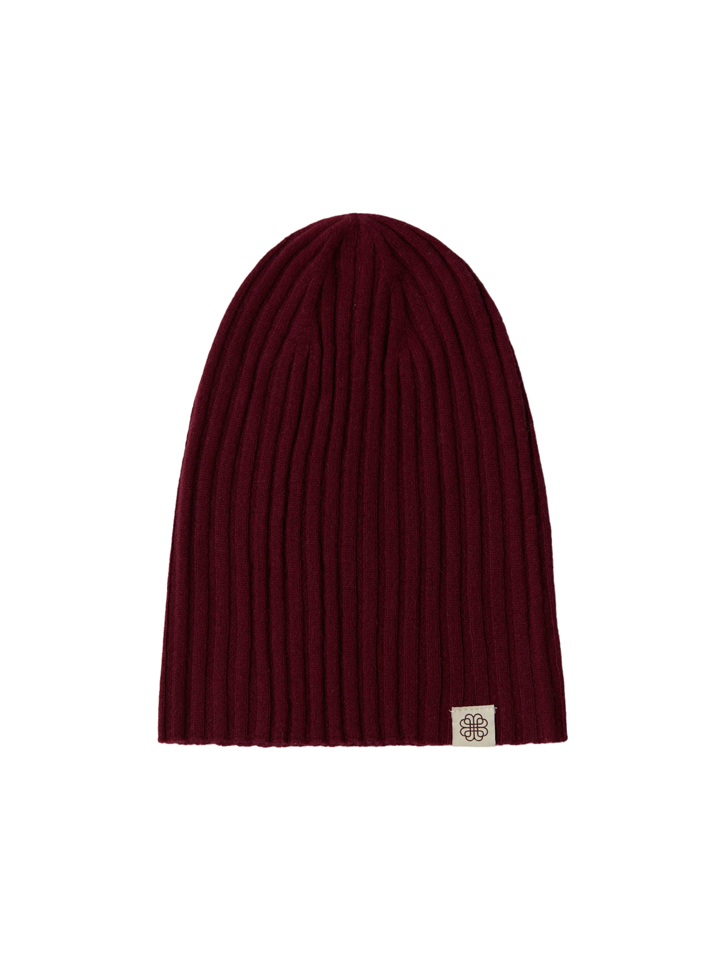 GOBI Cashmere Mütze 'Unisex Cashmere Rib Knit Hat'‌‌‌ in Rot: Vorderseite