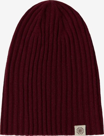 GOBI Cashmere Mütze 'Unisex Cashmere Rib Knit Hat' in Rot: Vorderseite