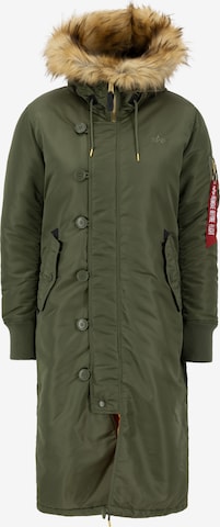 ALPHA INDUSTRIES Winter Parka in Green: front