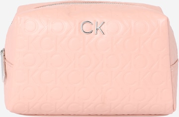 Geantă de cosmetice de la Calvin Klein pe roz: față