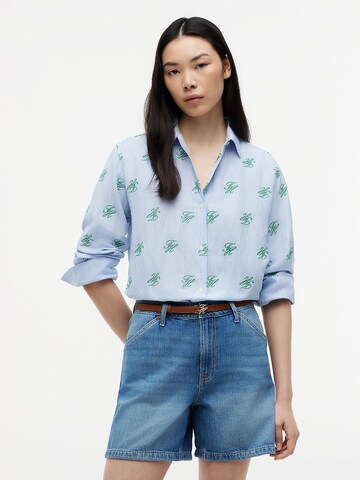 TOMMY HILFIGER Blouse in Blauw: voorkant