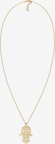 ELLI PREMIUM Halskette 'Hamsa Hand' in Gold: predná strana