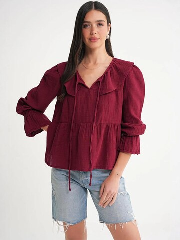 Camicia da donna di MixRay in rosso