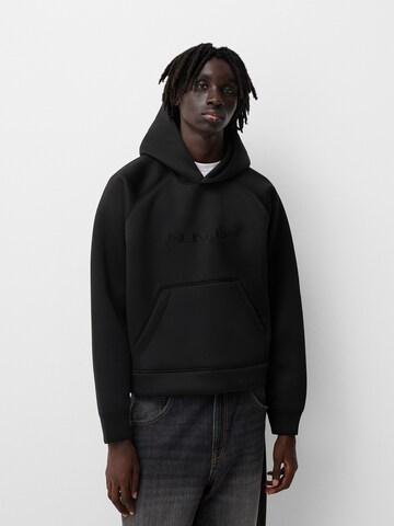 Bershka Sweatshirt in Schwarz: Vorderseite
