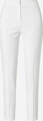 Pantaloni con piega frontale 'Alessia' di fashionshowcase in bianco: frontale