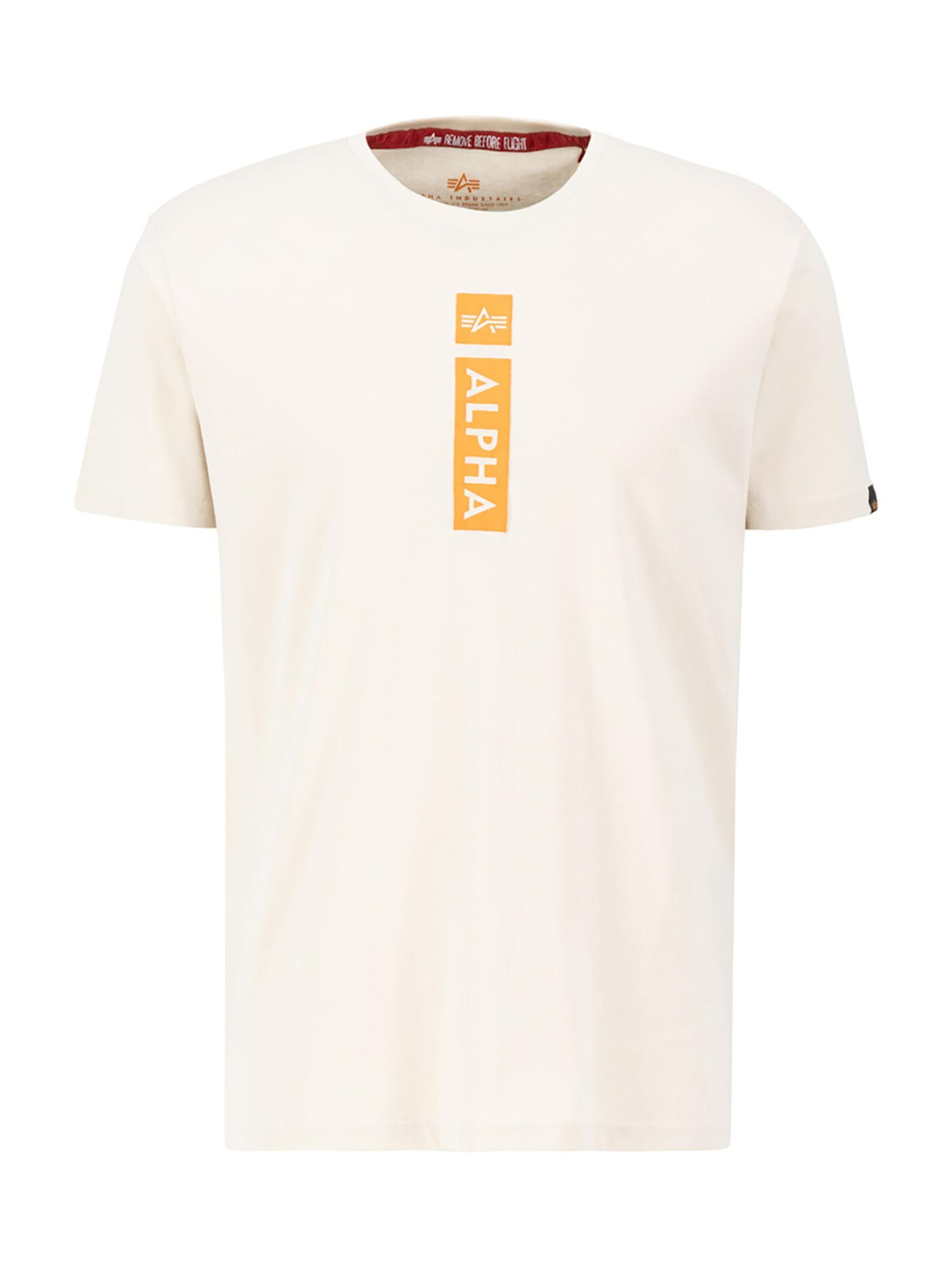 ALPHA INDUSTRIES T-Shirt in Weiß: Vorderseite