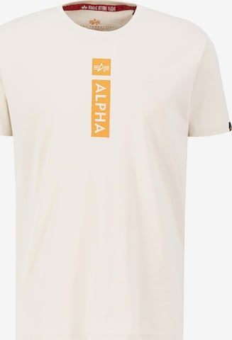 ALPHA INDUSTRIES T-Shirt in Weiß: Vorderseite