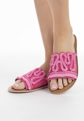 IZIA Mules in Pink