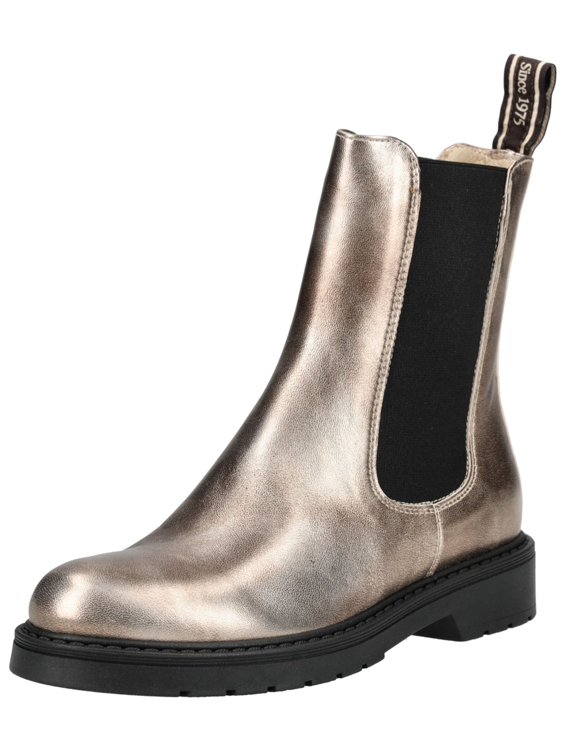 Nero Giardini Chelsea Boots in Gold: Vorderseite