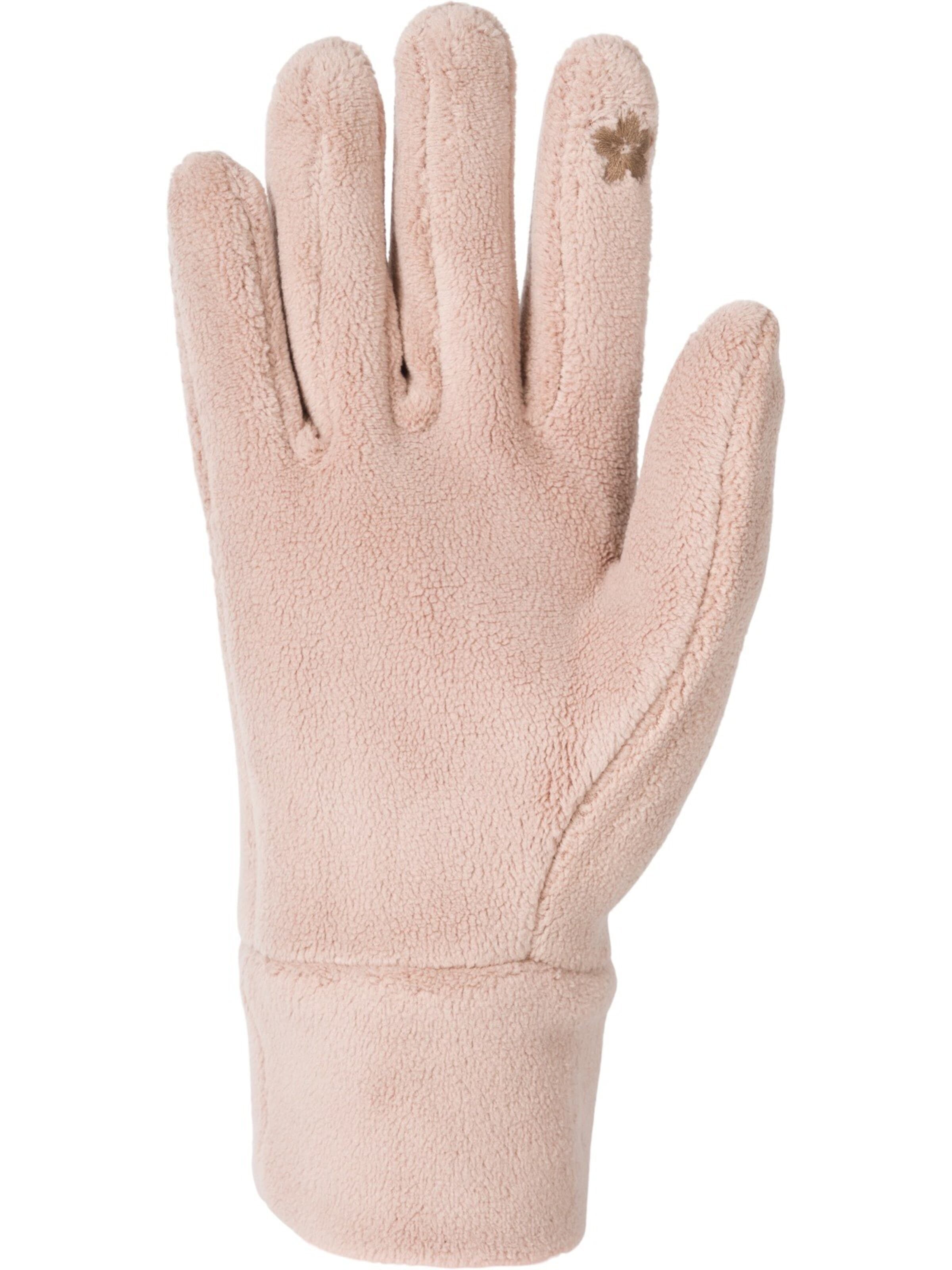 styleBREAKER Fingerhandschuhe 'Einfarbige Touchscreen Fleece Handschuhe'‌‌‌‌‌‌‌‌ in Braun