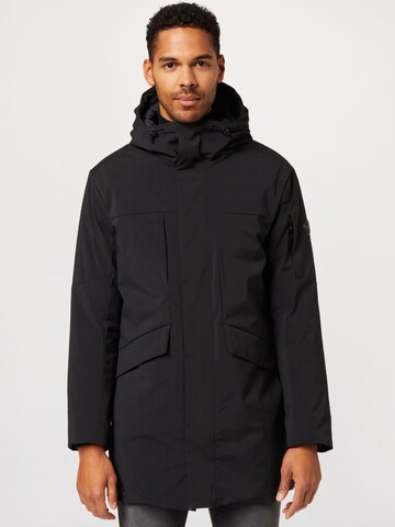 Ragwear Between-seasons coat 'ZALE' in Black: front