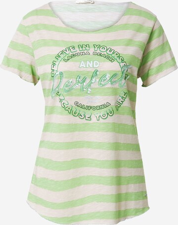 Tricou 'LAGUNA' de la Key Largo pe verde: față