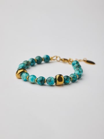 Braccialetto 'Howlite' di THE GEM STORIES JEWELRY in blu: frontale