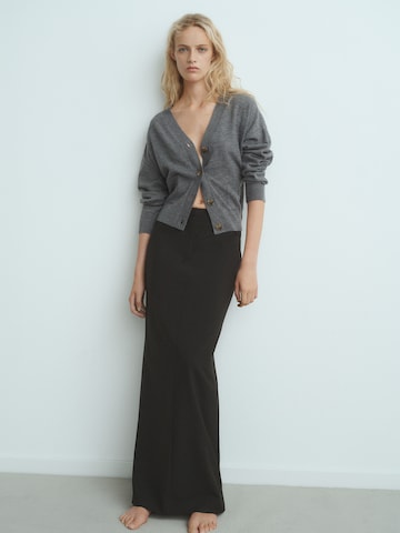 MANGO Strickjacke 'NEKKO' in Grau