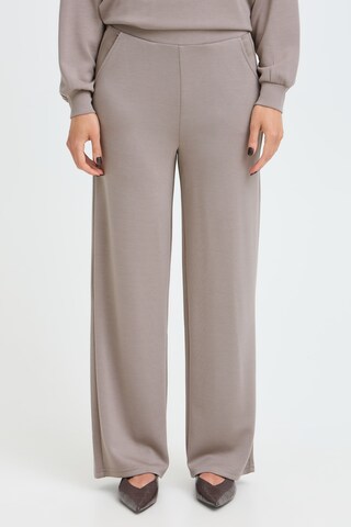 Fransa Wide leg Trousers ' AURORA ' in Beige: front