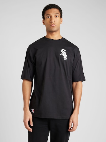 NEW ERA Shirt 'MLB ESSENTLS CHIWHI' in Black: front