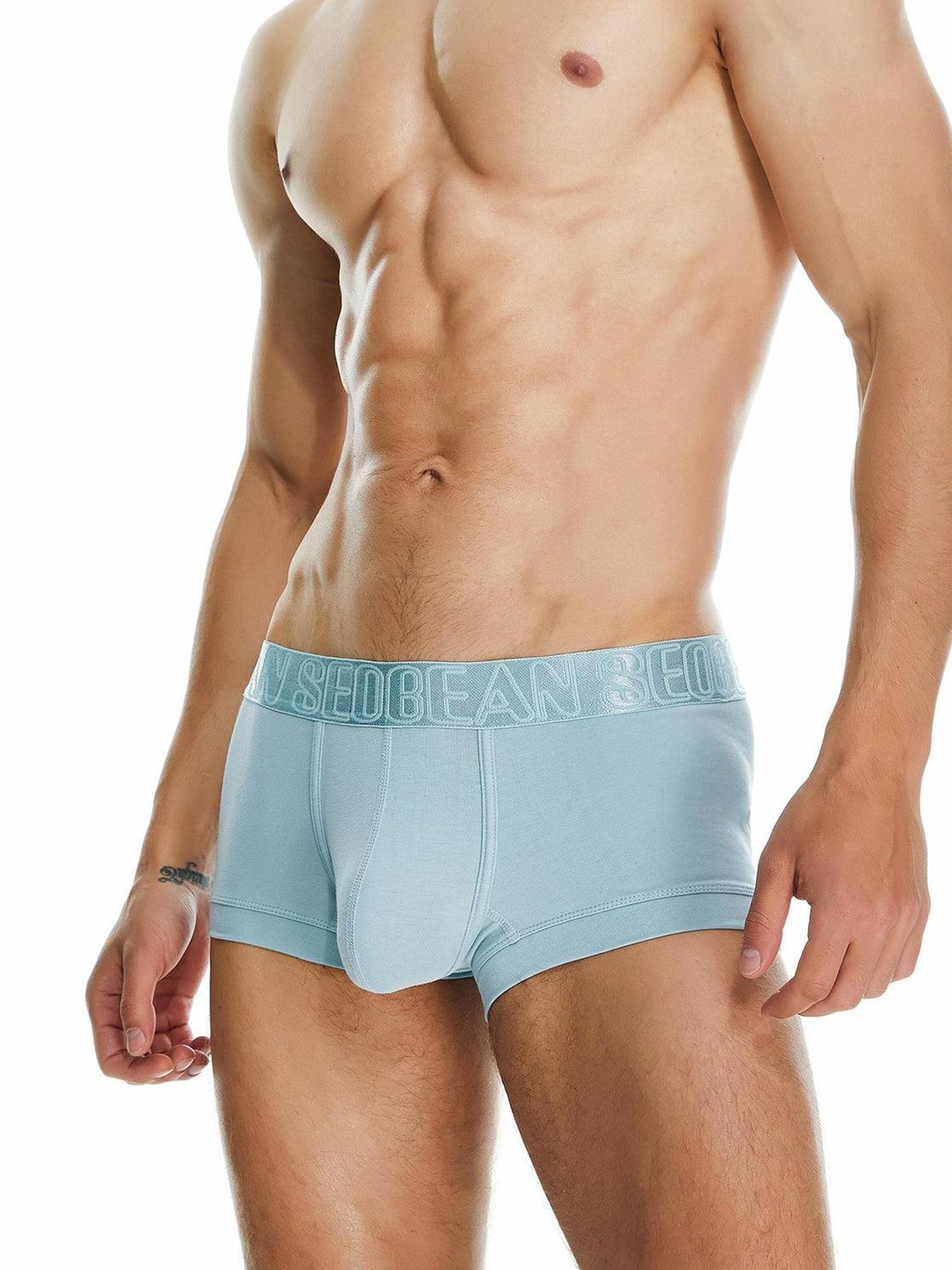 SEOBEAN Boxer shorts 'Solid' in Blue: front