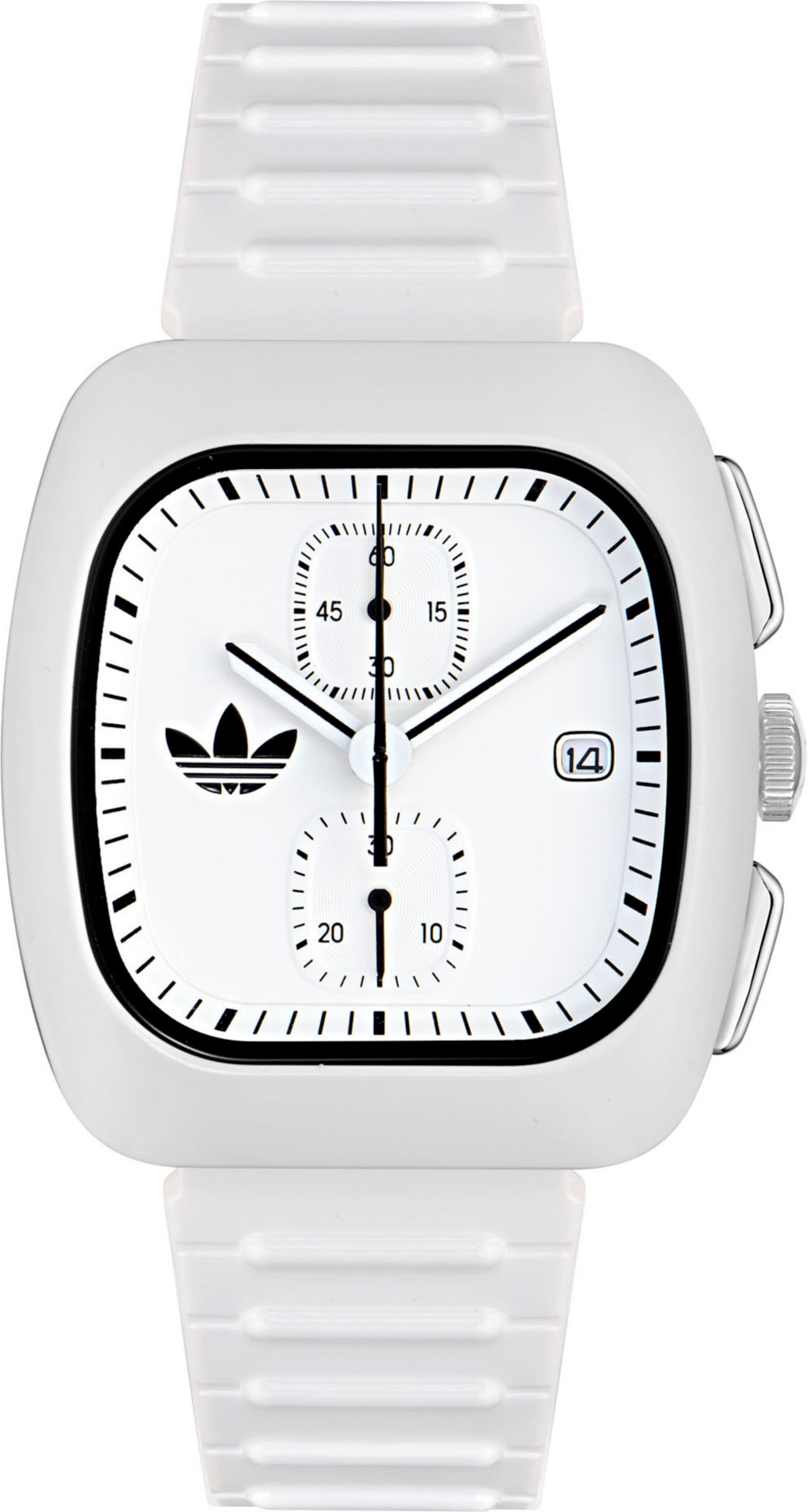 ADIDAS ORIGINALS Analog watch in White: front