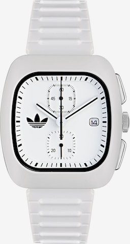 Montre à affichage analogique ADIDAS ORIGINALS en blanc : devant
