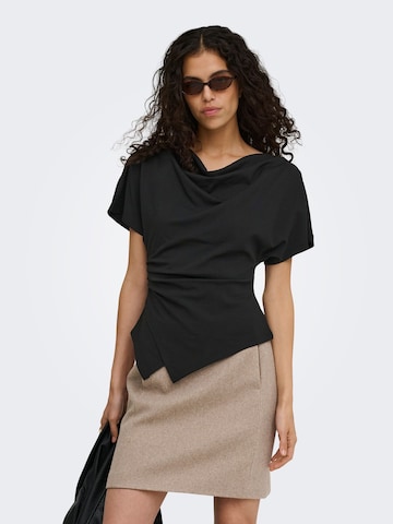 T-shirt 'ONLEMBER' ONLY en noir : devant