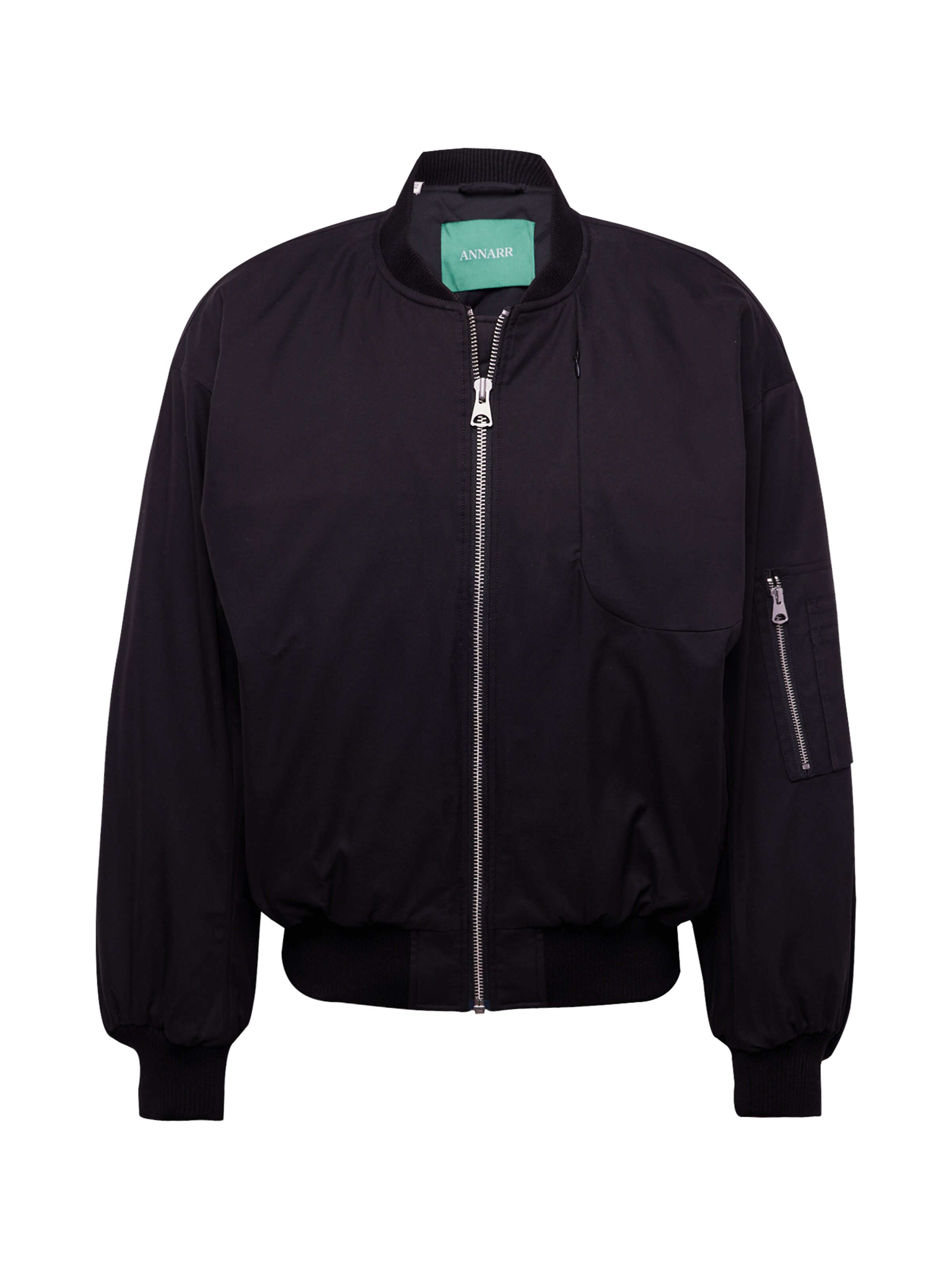 ANNARR Between-season jacket 'ANRRAF' in Black: front