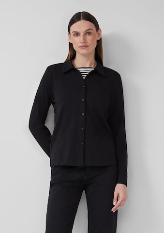 s.Oliver Blouse in Zwart: voorkant