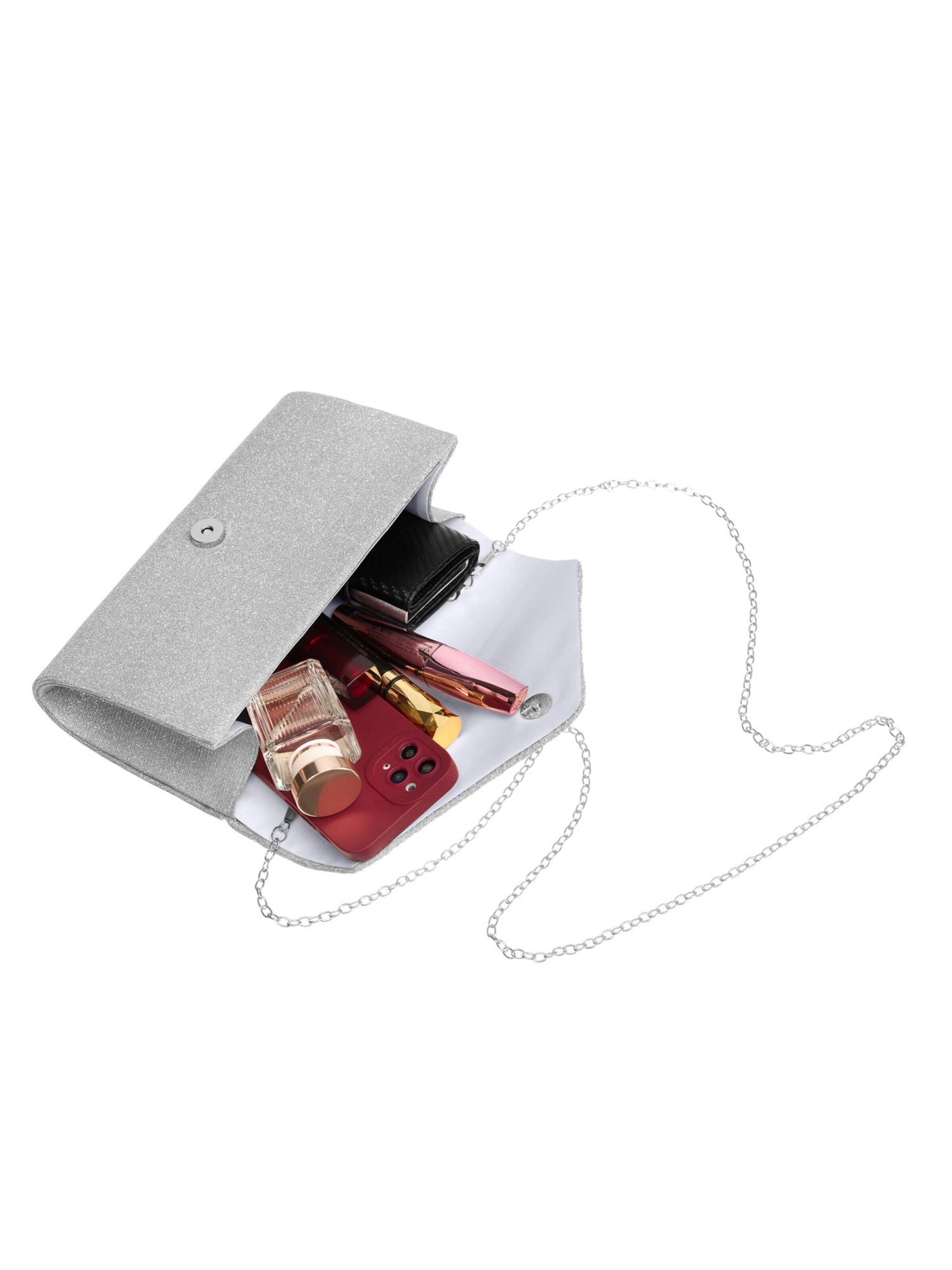 Tomshop24-7 Clutch 'Rovicky Laura' in Silver