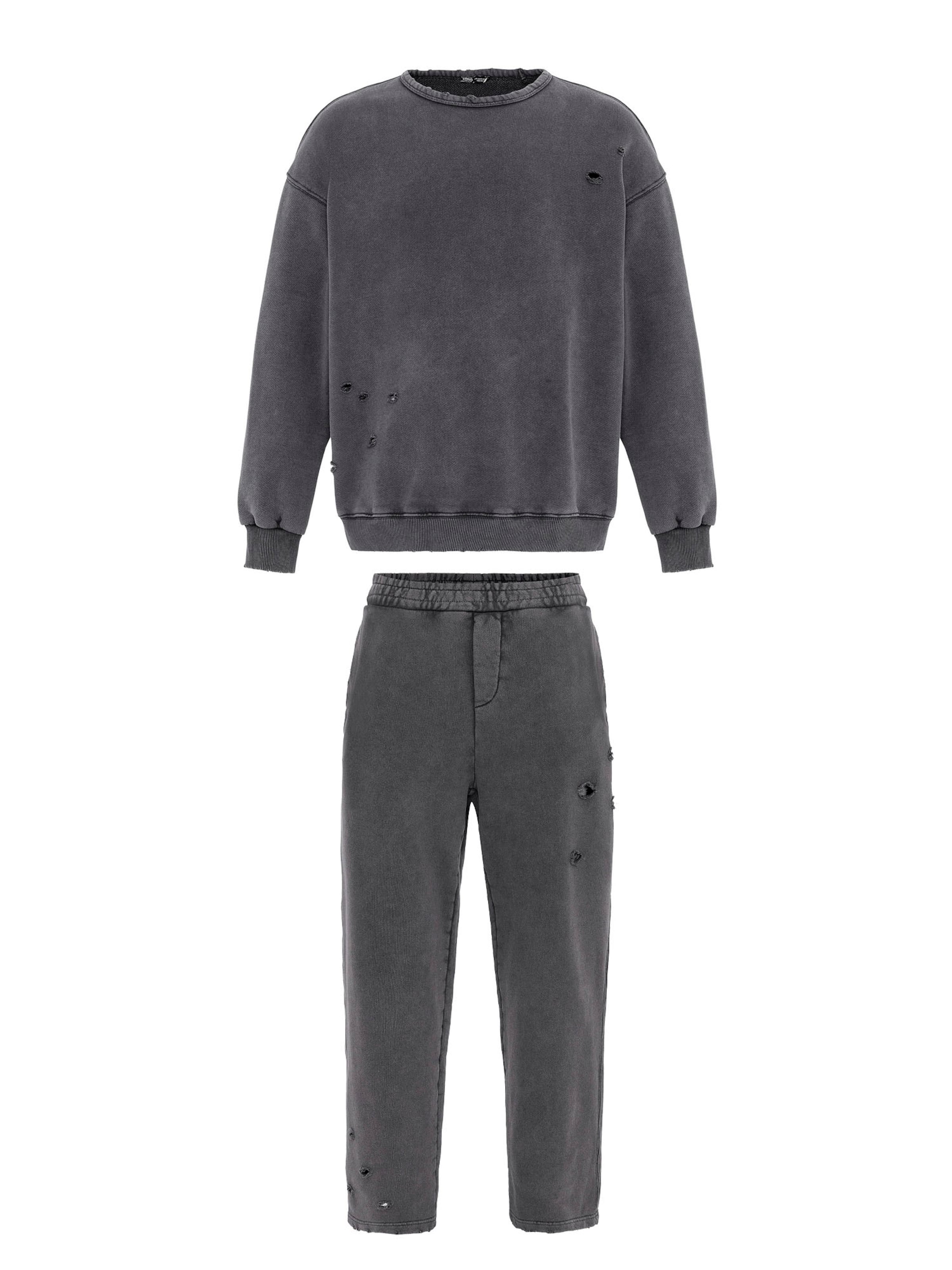 VAMOS CLO Hjemmedragt i grå: forside