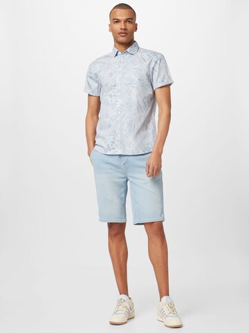 BLEND Regular fit Overhemd in Blauw