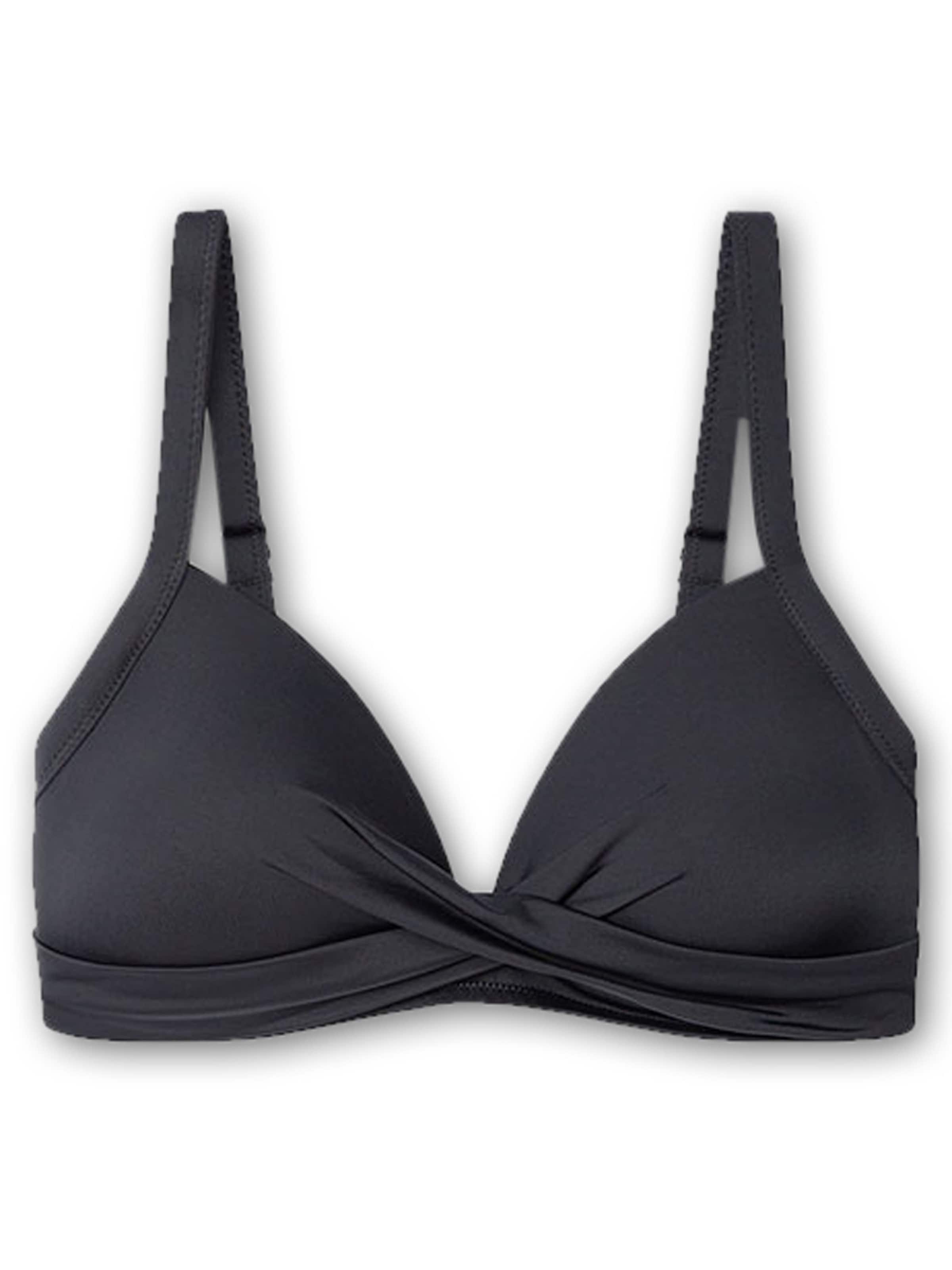 Gisela Balconette Bikini top in Black: front