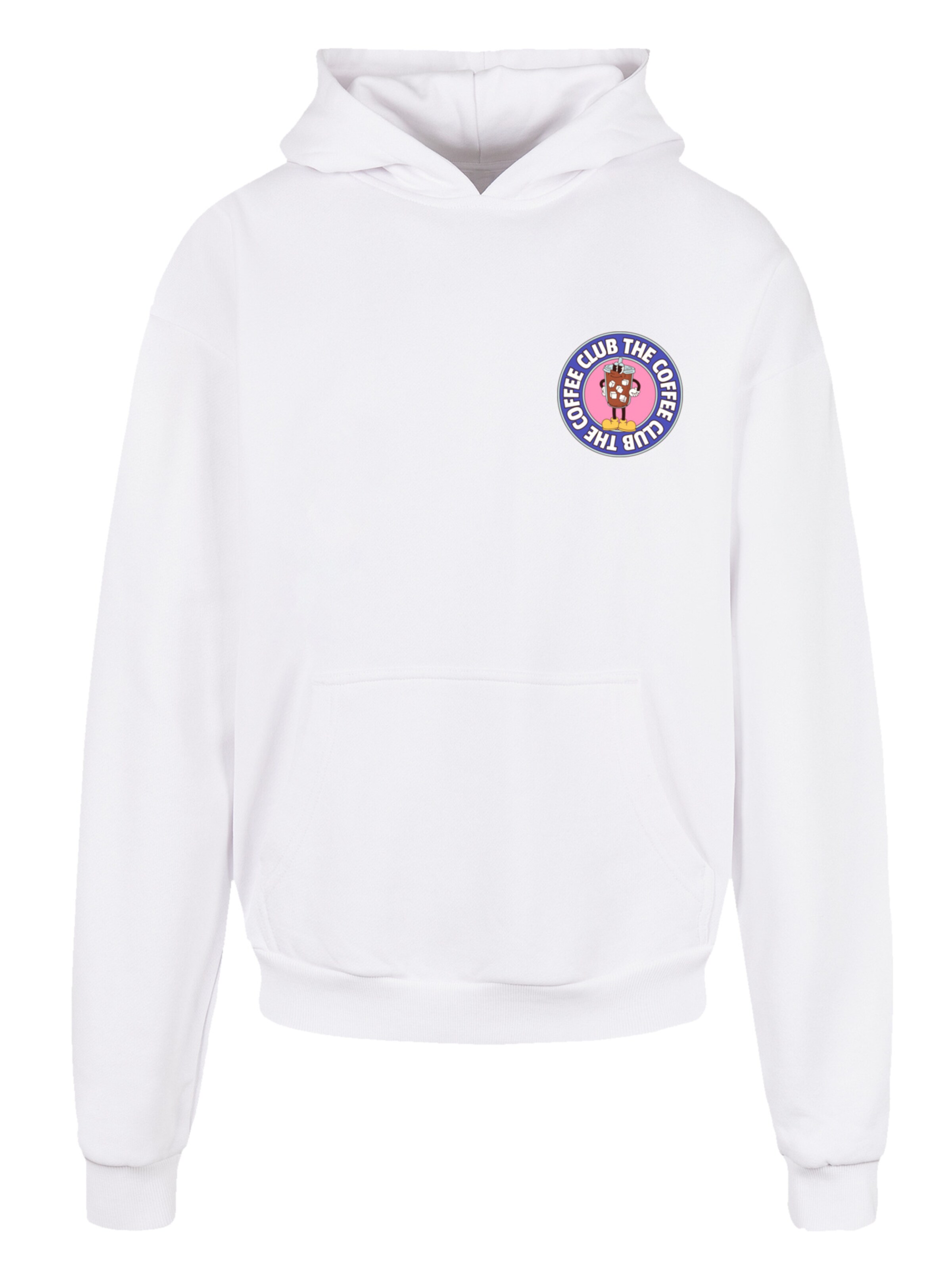 F4NT4STIC Sweatshirt 'Coffee Club' in Weiß: Vorderseite