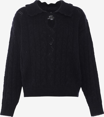 Pull-over faina en noir : devant