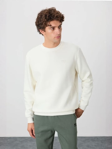 Sweat-shirt Tommy Life en blanc