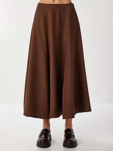 Gonna di Happiness İstanbul in marrone: frontale