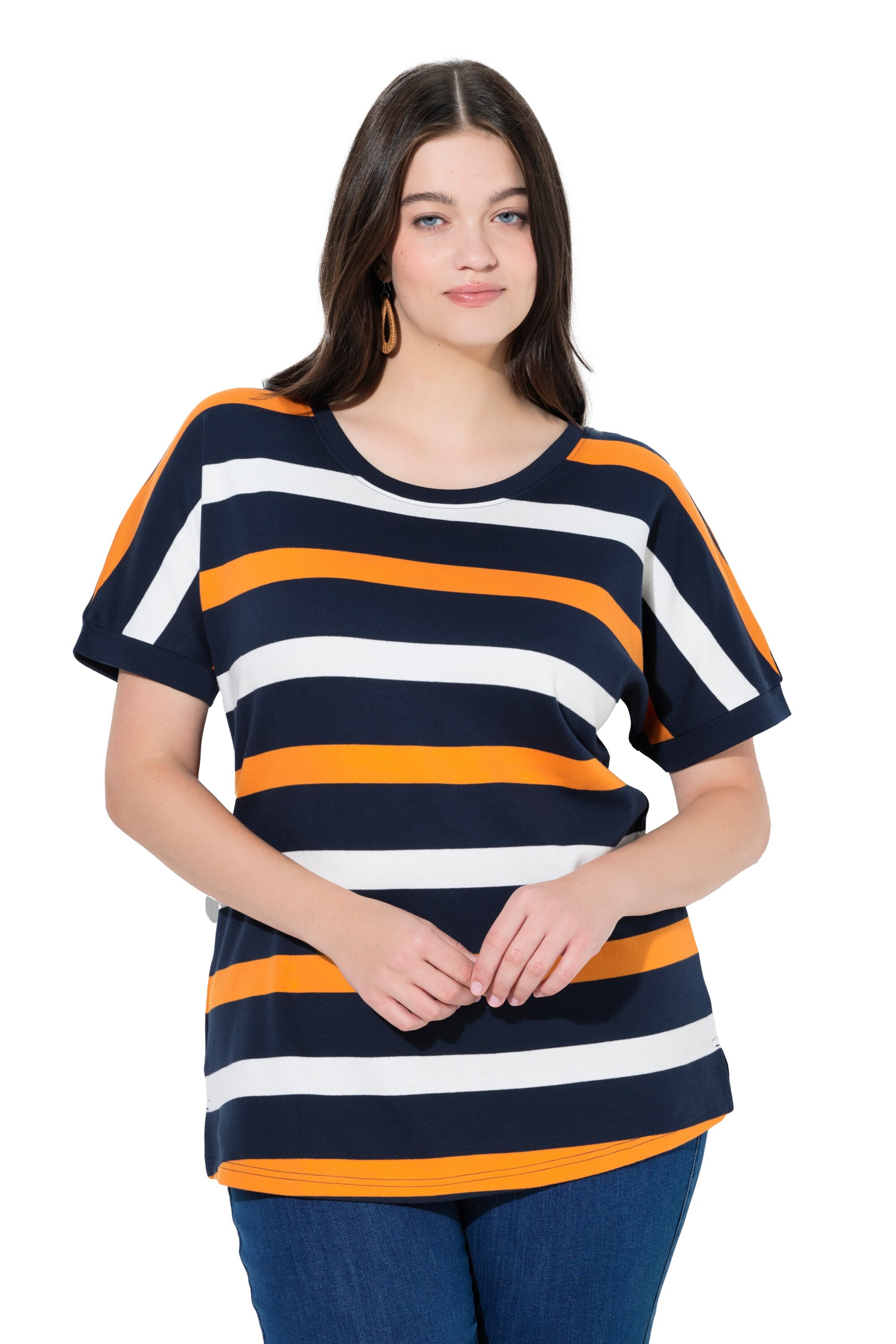 Ulla Popken Sweatshirt in Blau: Vorderseite