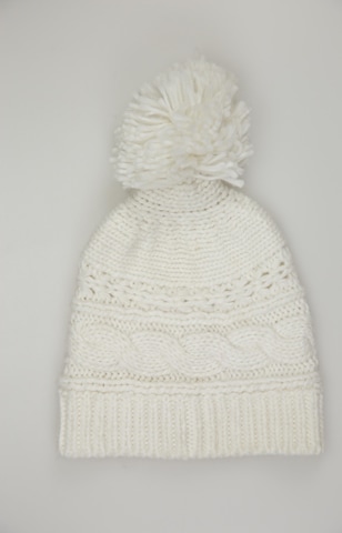 HOLLISTER Hut oder Mütze One Size in Weiß: predná strana