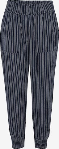 Fransa Tapered Pants in Blue: front