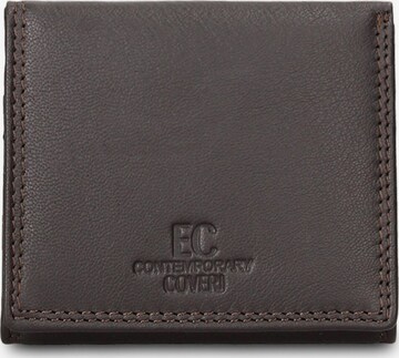 Portamonete 'Portafoglio uomo vera pelle con bottone pressione - Coveri' di Coveri Collection in marrone: frontale