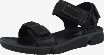 CLARKS Hiking Sandals in Black: front