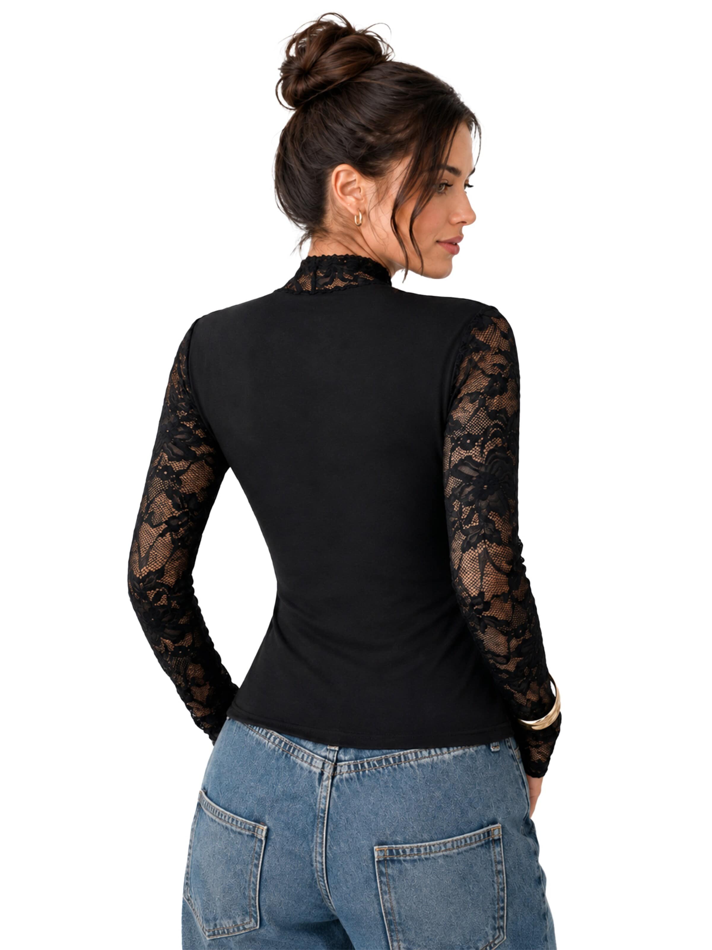 MEETWEE Blouse in Zwart