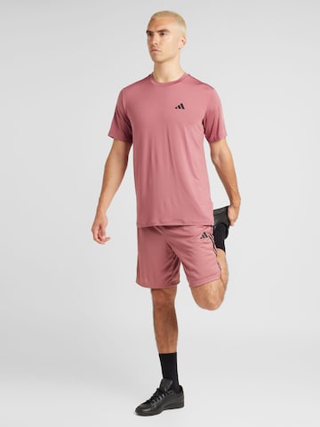 T-Shirt fonctionnel 'Essentials' ADIDAS PERFORMANCE en rouge