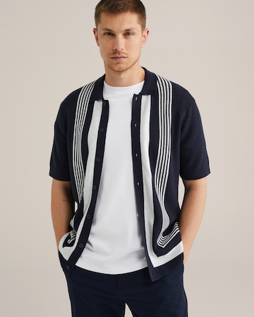 Coupe regular Chemise WE Fashion en bleu : devant