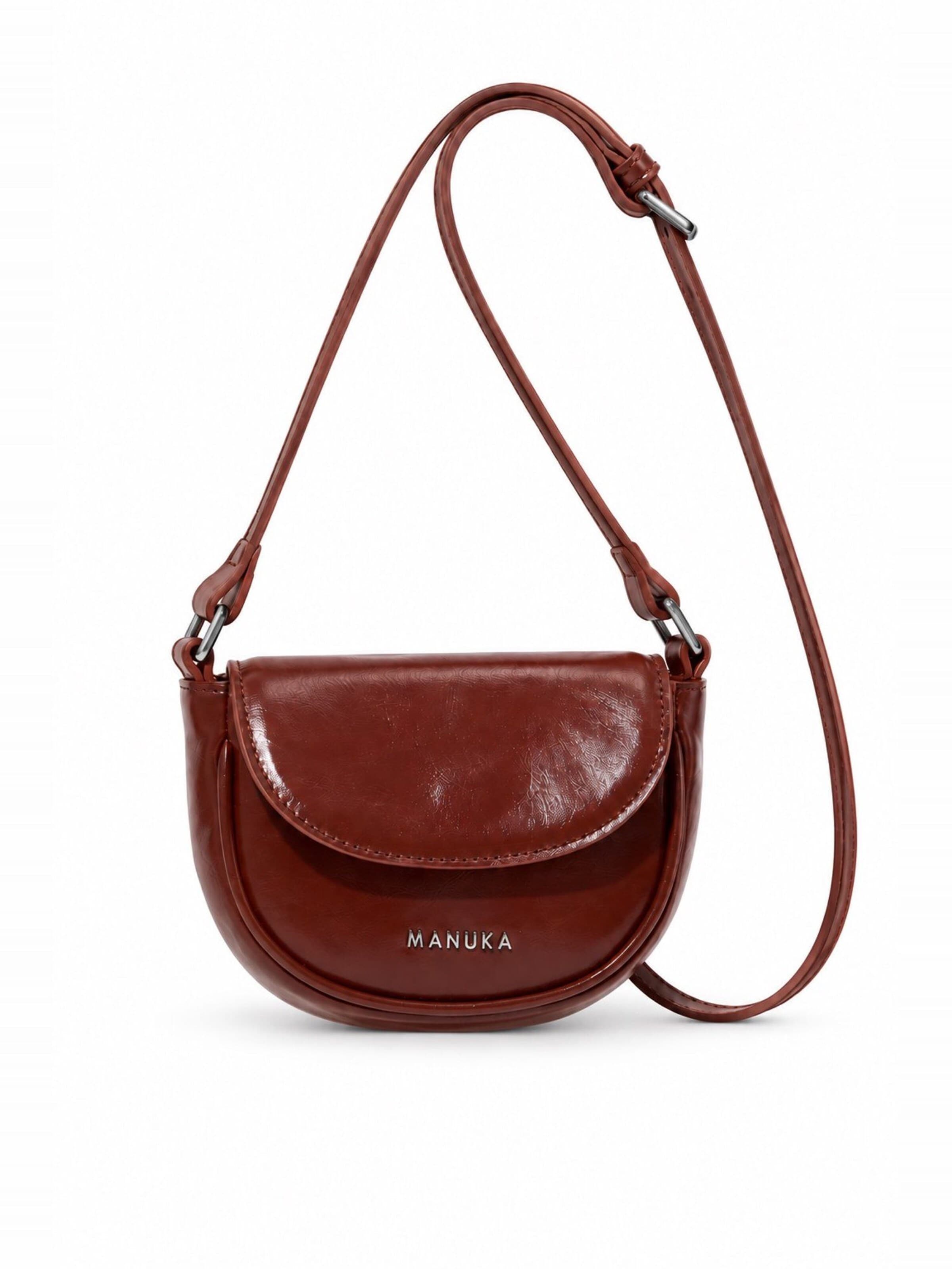 MANUKA Schultertasche‌‌‌‌‌ in Braun: Vorderseite