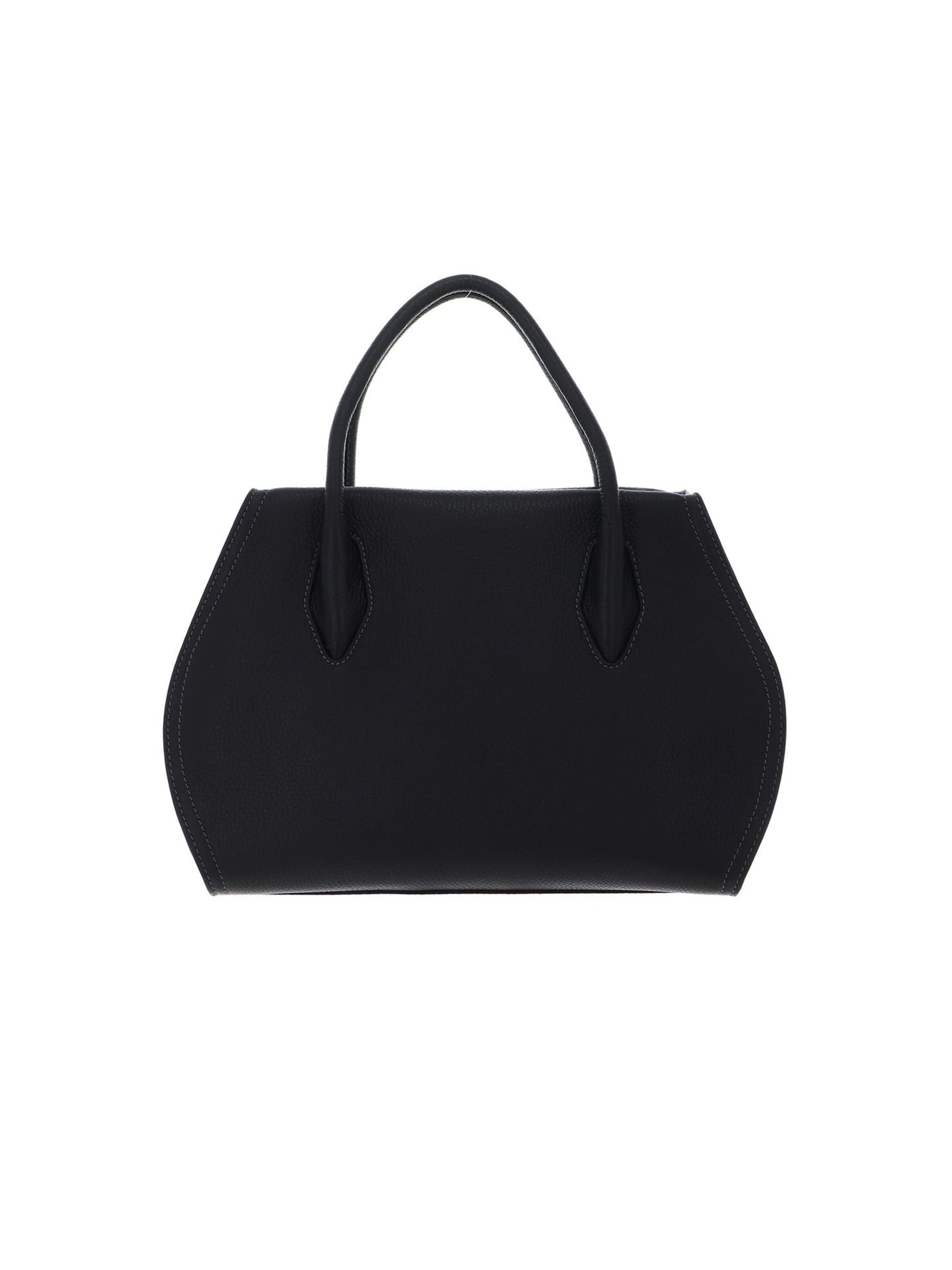 Coccinelle Handtas 'Coccinelle Lord leather crossbody bag' in Zwart