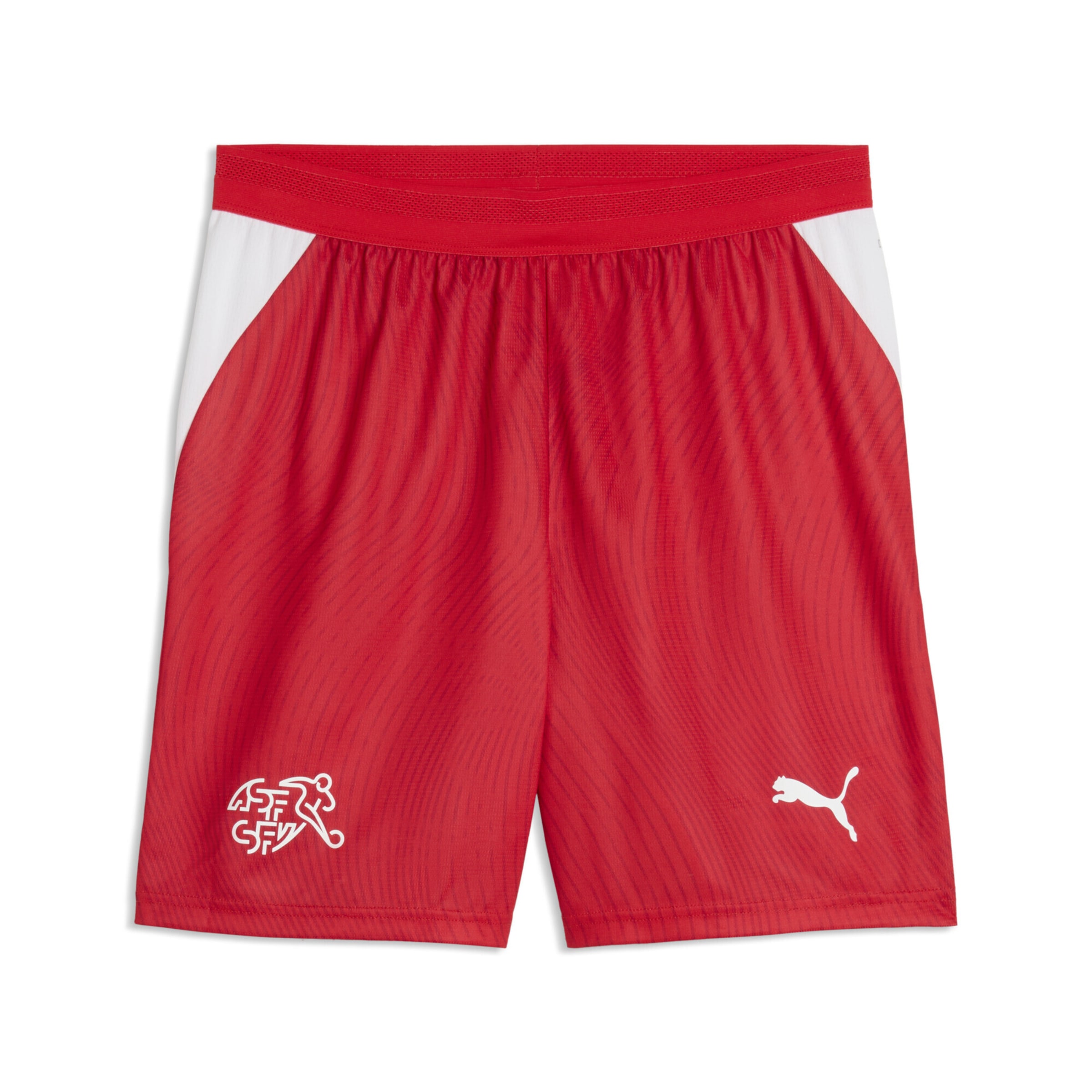 PUMA Regular Schweiz 2026 Shorts in Rot: Vorderseite