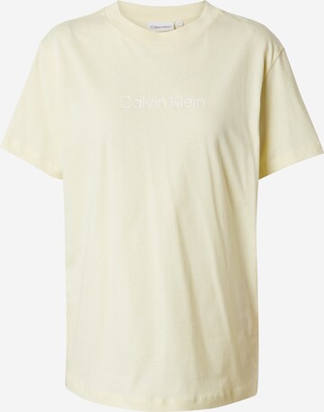 T-shirt 'HERO' Calvin Klein en jaune : devant