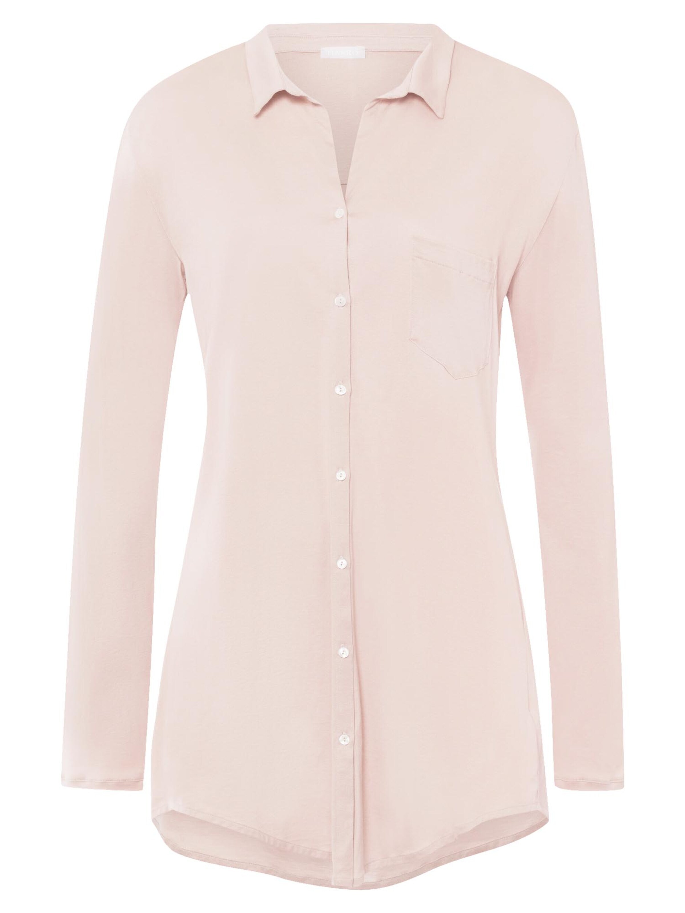 Hanro Nightgown 'Cotton Deluxe' in Pink: front