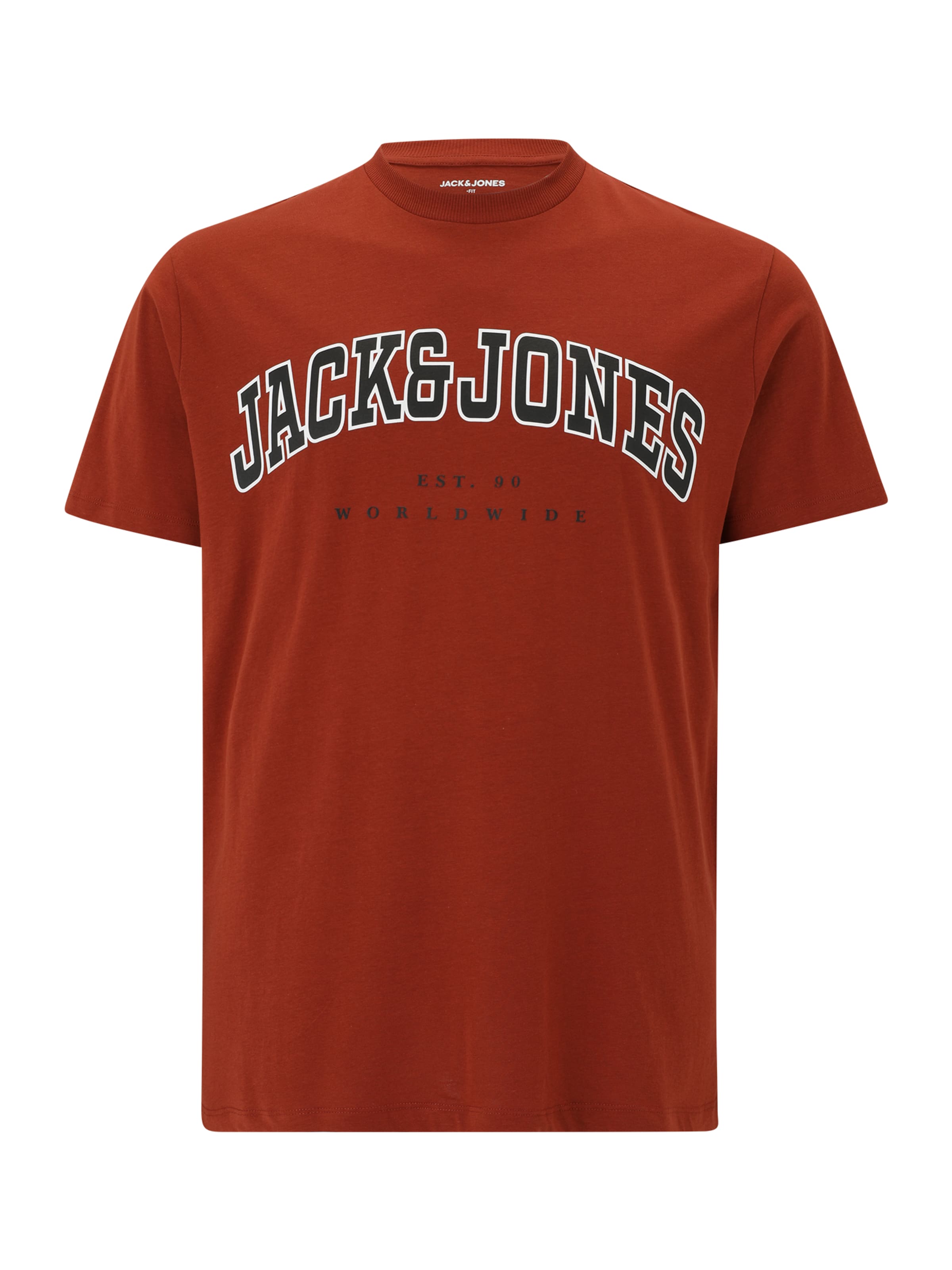 brūns Jack & Jones Plus T-Krekls 'JJECALEB': no priekšpuses