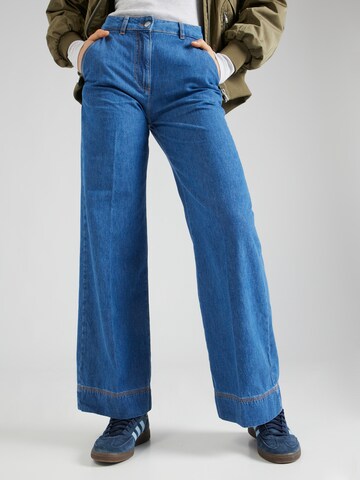 UNITED COLORS OF BENETTON Wide leg Jeans in Blauw: voorkant